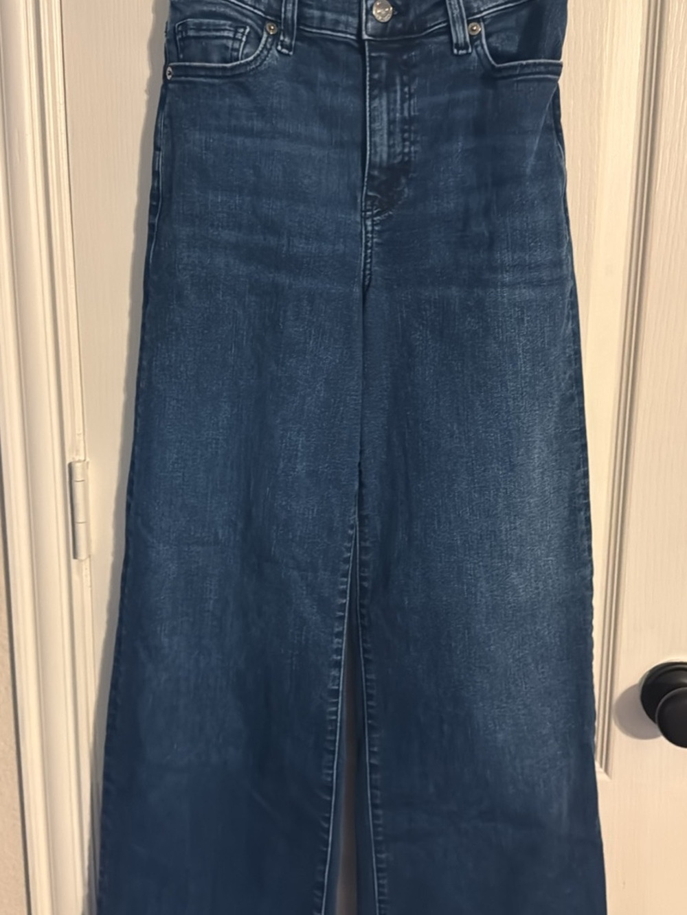 Frame Denim Wide-Leg Jeans in Deep Blue